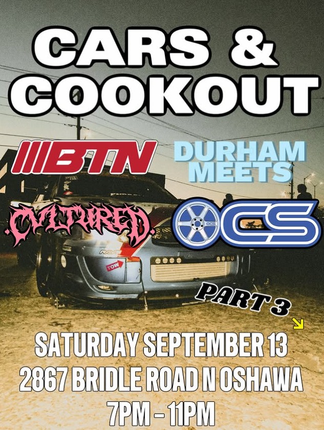 Cars and Cookout flyer